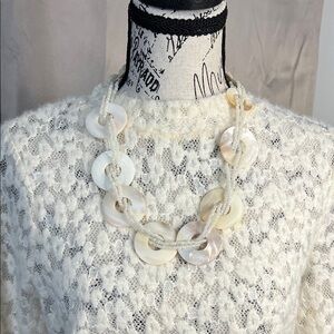 Elegant White Shell Necklace
